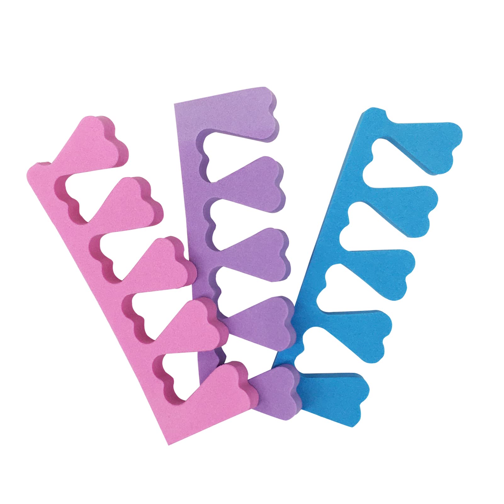 100 Pieces EVA Foam Toe Separator Soft Foam Finger Divider Sponge Toe Separators Gasket Nail Tool For Pedicures