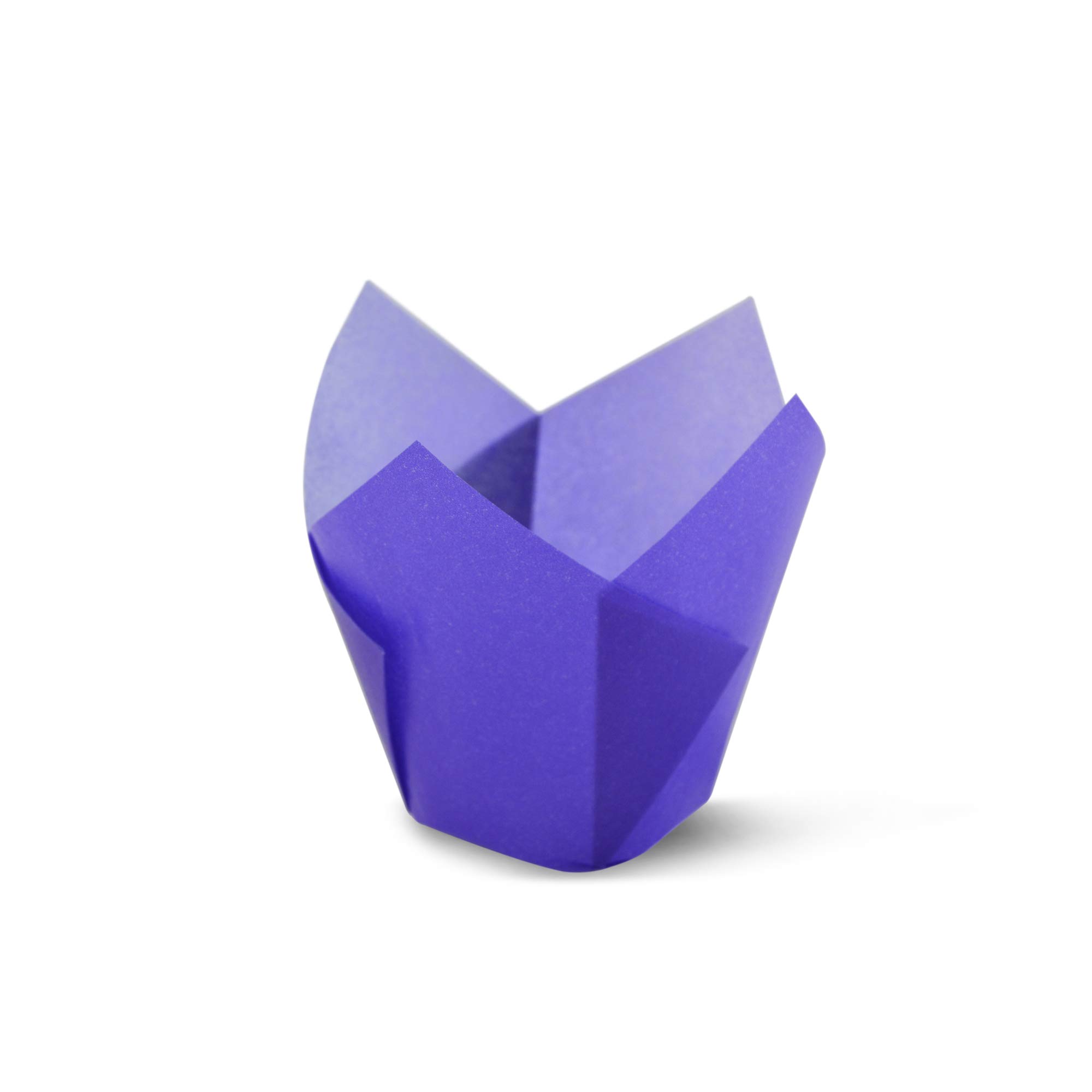 SimpleGood Purple Medium Size Tulip Baking Cups Cupcake Liners Muffin Liners Greaseproof Paper 100