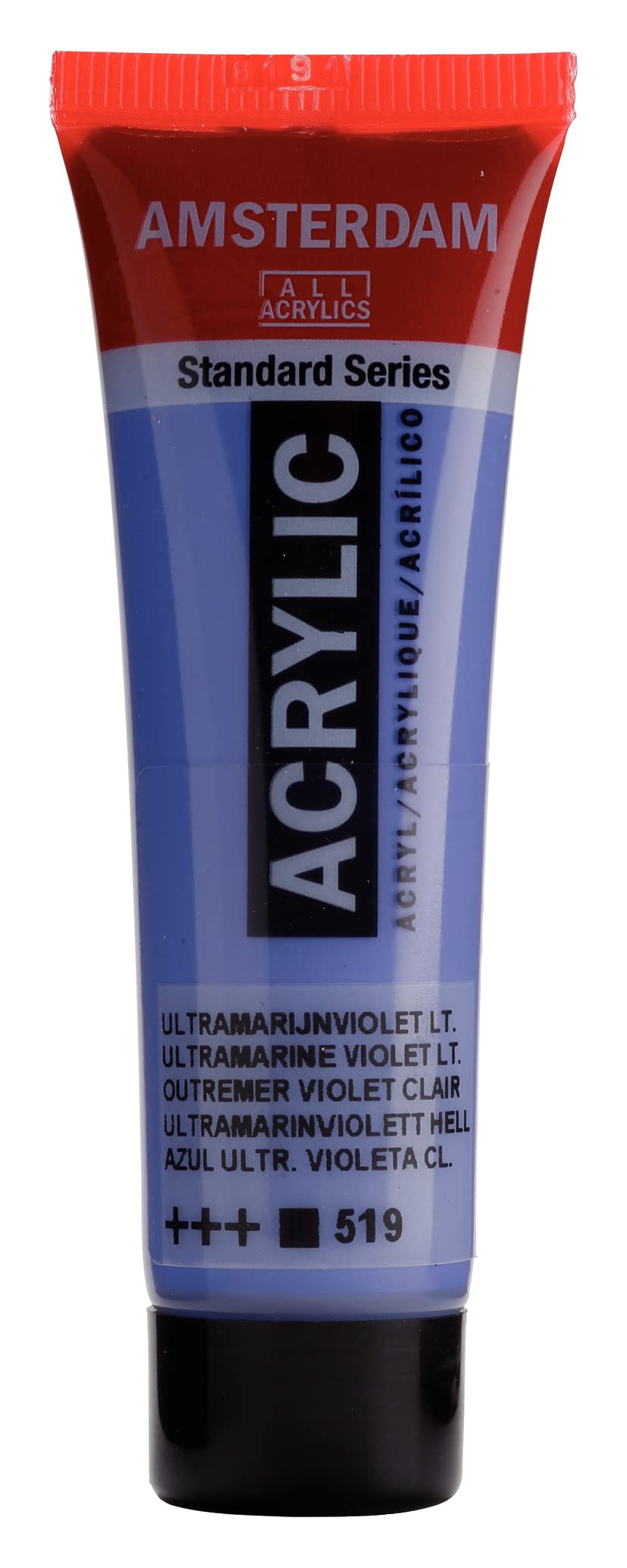 Amsterdam Standard Series Acrylic - 20 ml Ultramarine Violet Light 519 - Opaque Paint with Excellent Lightfastness - Medium Viscosity - Satin Finish - Durable & Flexible - High-Quality Pigments