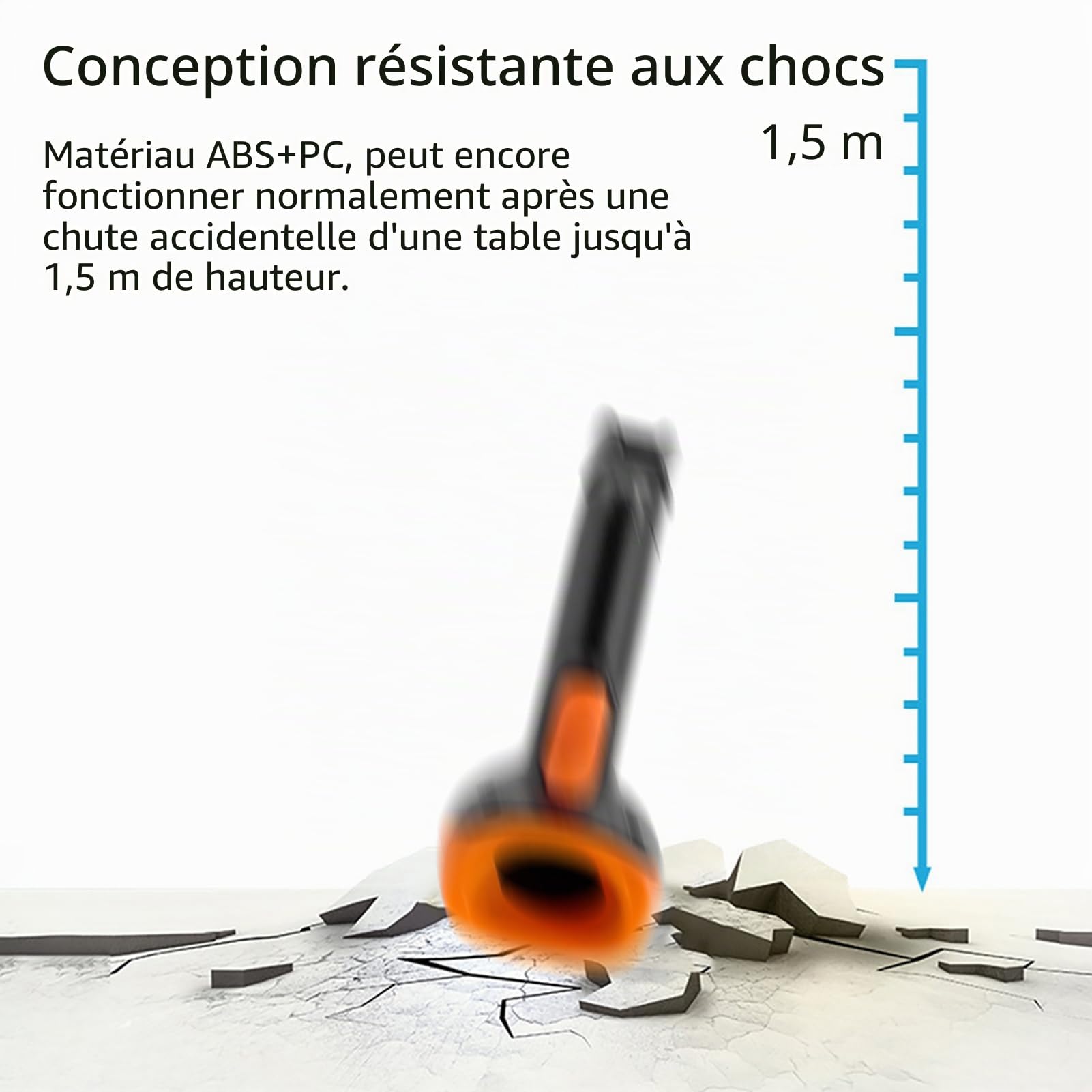 Scanner de Codes à Barres, Scanner de Code QR avec Interface USB 2D pour l'inventaire d'entrepôt de Paiement Mobile de Caissier de supermarché (Connexion USB)