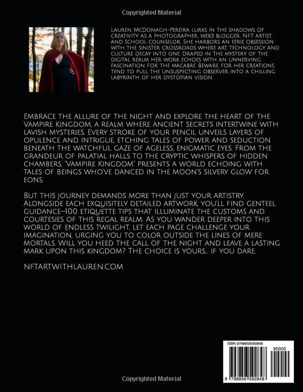 Miniatura 2 de Vampire Kingdom 100 Ethereal Coloring Pages for Shadow Seekers (Creepy Coloring Pages for Creepy People)