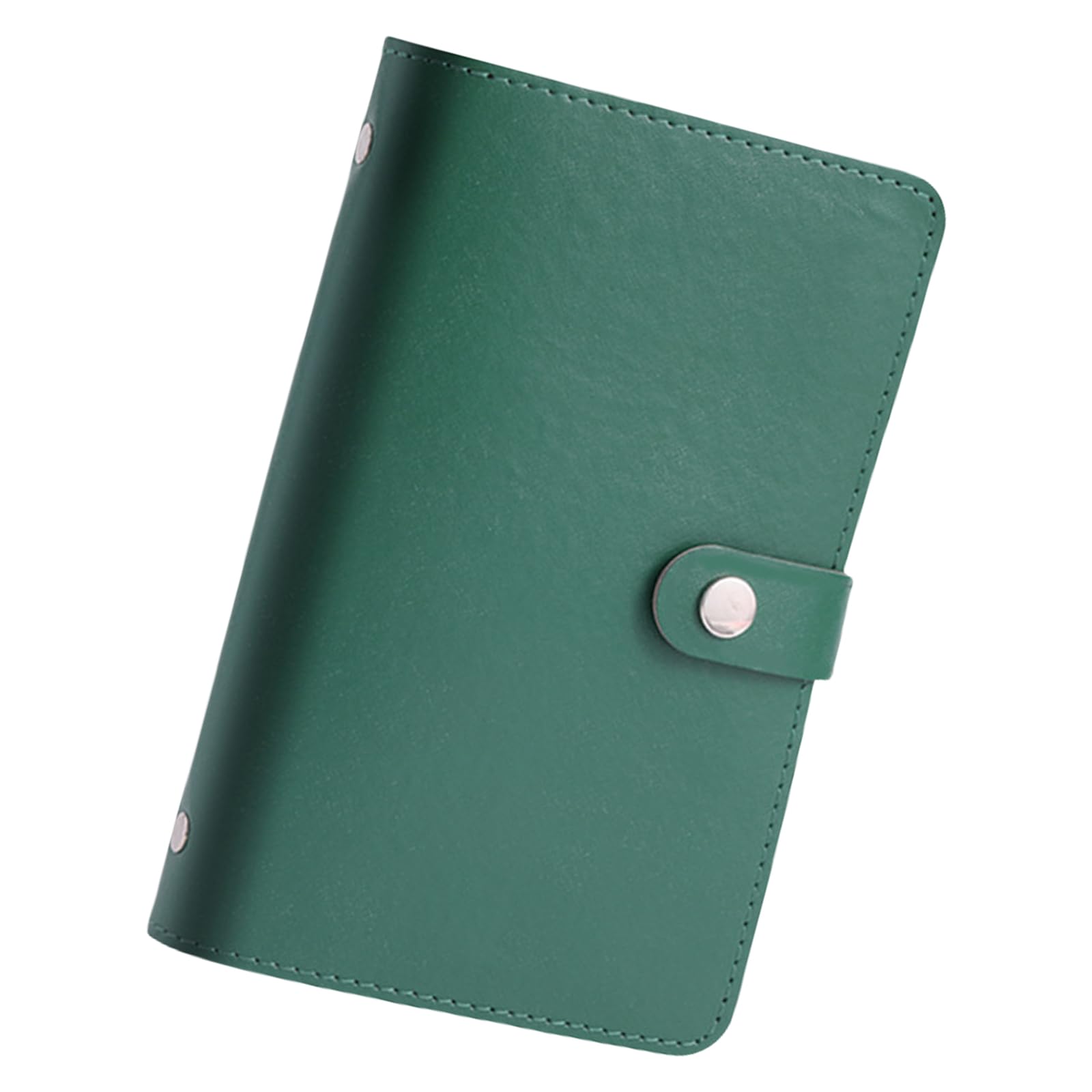 Raccoglitore per banconote, 50 tasche, trasparente, in pelle, 17,8 x 12,7 cm, per risparmiare libri