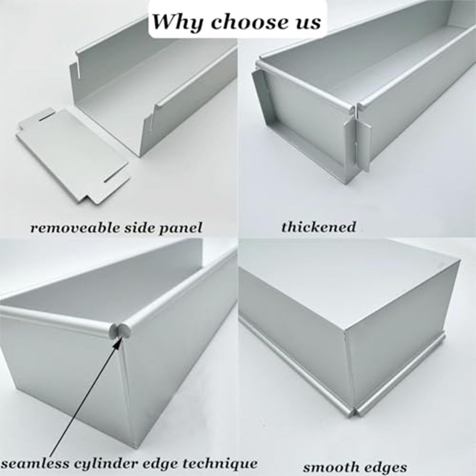 Cadre à gâteau Tiramisu en aluminium antirouille avec spatule incluse - Gadget de cuisine professionnel