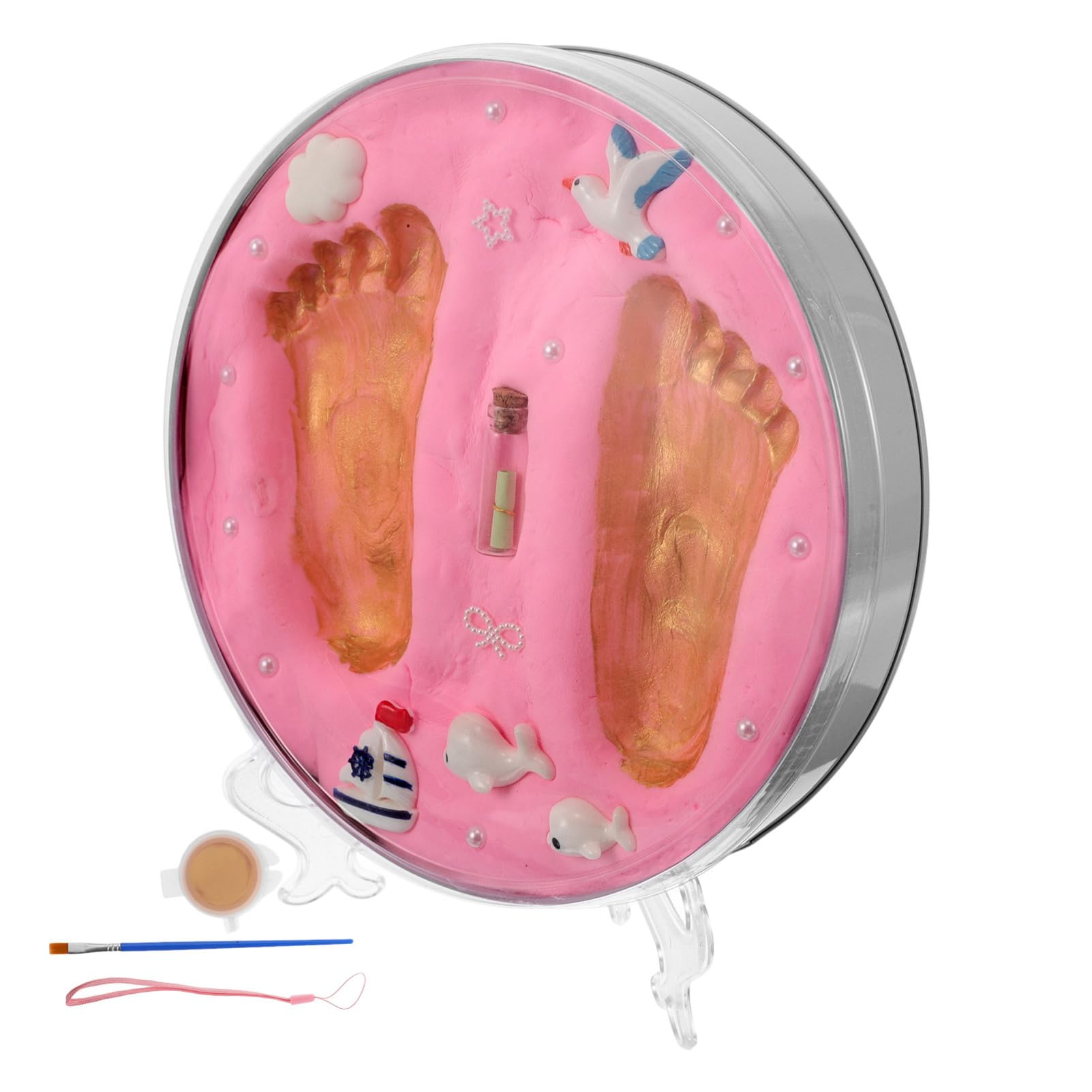 Kit Impression de Mains Sûre pour Cadre Durable pour Souvenir pour Fêtes de Shower et pour