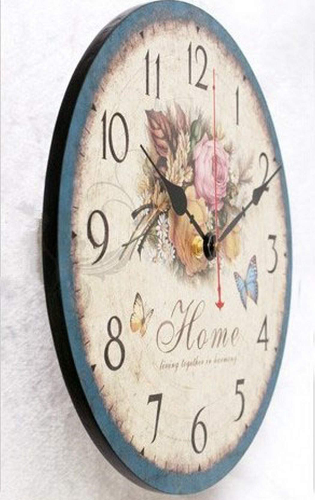 Ohne Tickgeräusche Wanduhr, 10 Z0ll/25.4cm Runde Wanduhr