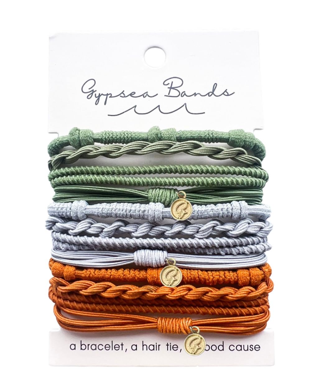 Gypsea Bands Hair Tie Bracelets for Men, Women & Kids - Set of 12 (Laguna)