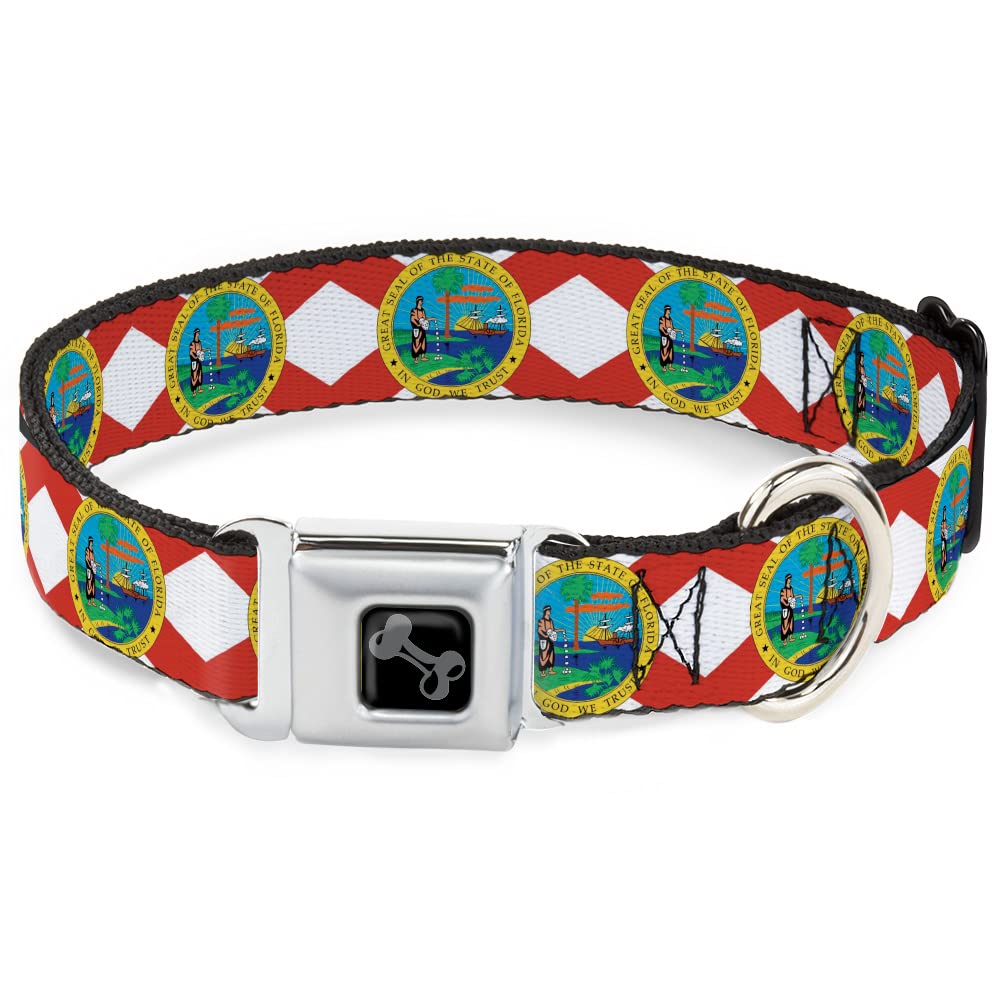 Collier pour chien drapeau de la Floride boucle de ceinture de sécurité