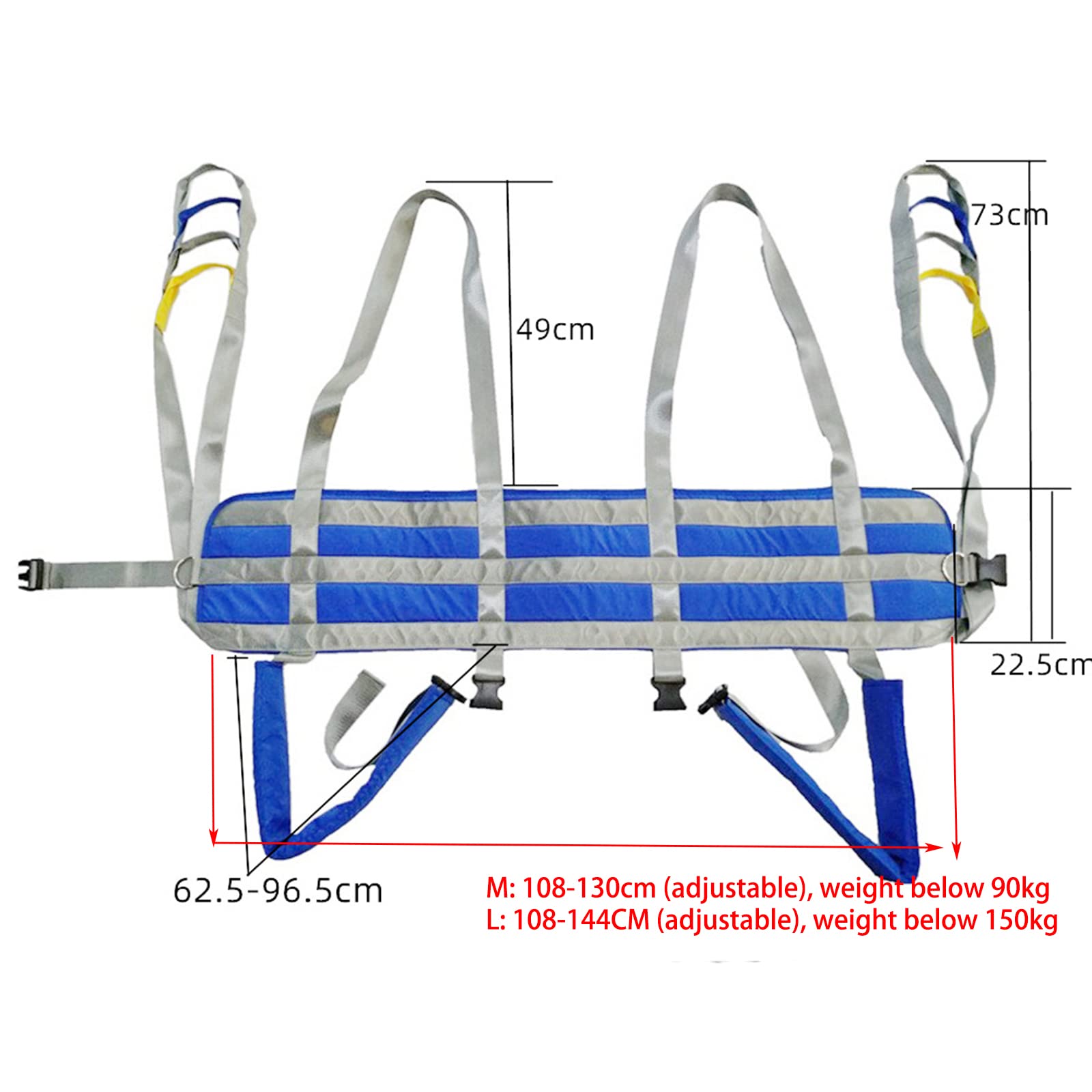 Arnés para inodoro, arneses médicos, ayudas para caminar y estar de pie, correa de transferencia de cuerpo completo, correa para piernas divididas, entrenadores de piernas de cuerpo completo, sop