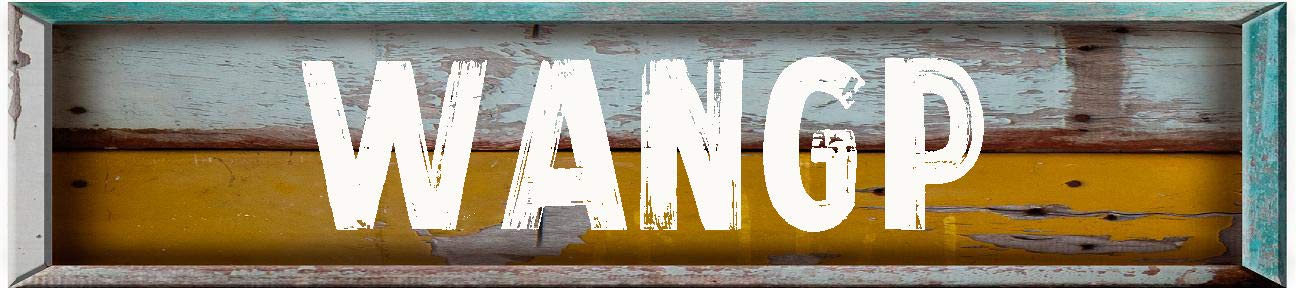 WANGP Rectangle Painted Wood Look Decal Bumper Sticker for use on Any Smooth Surface