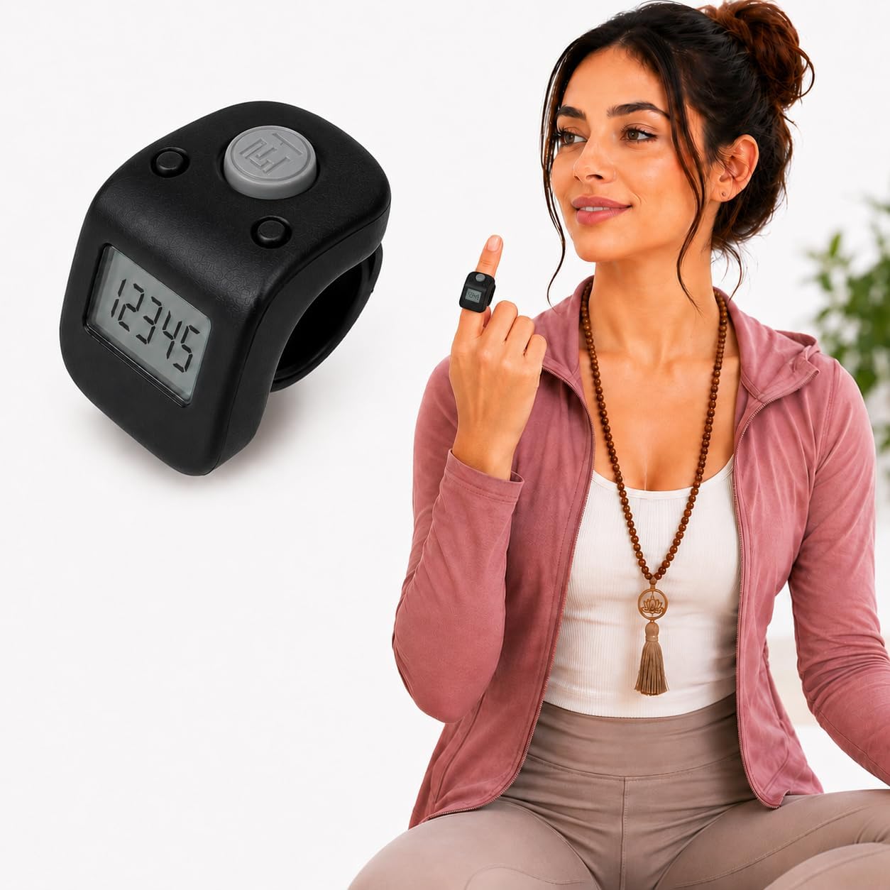 60 Lakh Premium Noiseless Button Naam Japa Counter – Rechargeable Digital Finger Counter, Date and Time Feature,Back Light, LCD Display & 6 Channels, Black-image-15