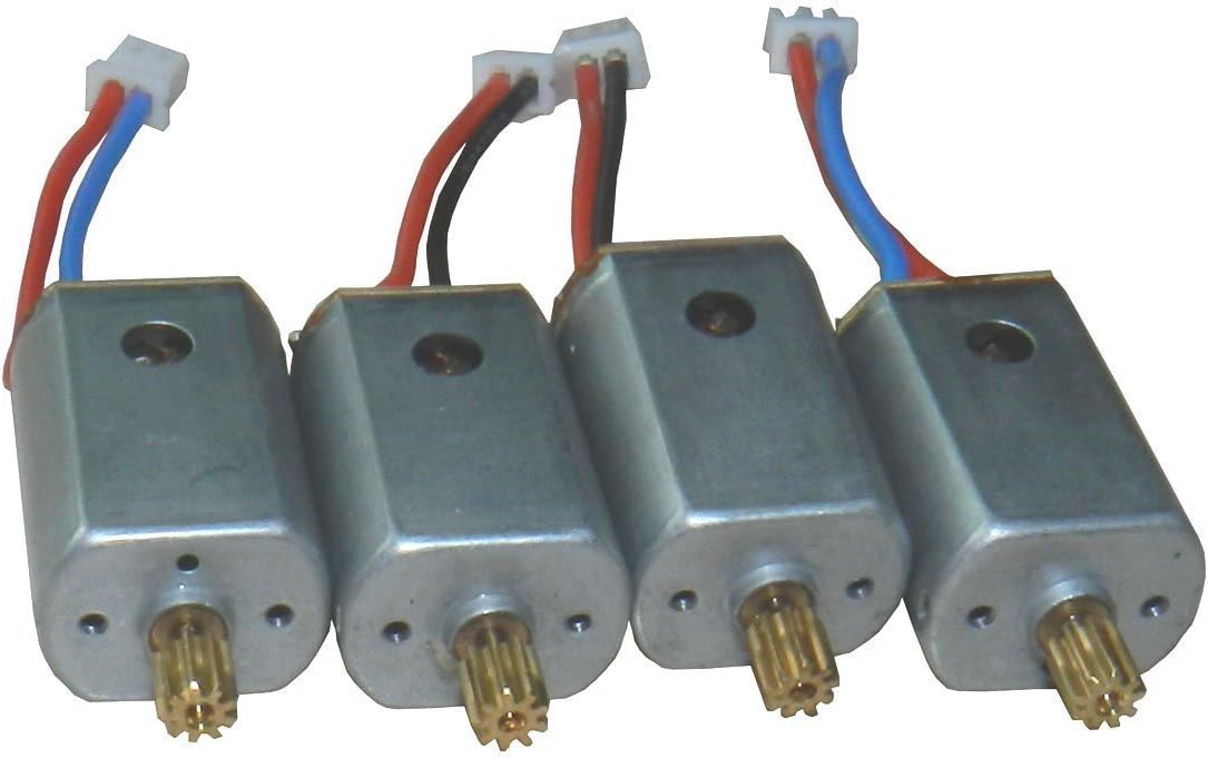 NiGHT LiONS TECH(tm) Upgraded 4pcs Motor with Brass Gear Rc Quadcopter Spare Parts for Syma X8c X8w X8g
