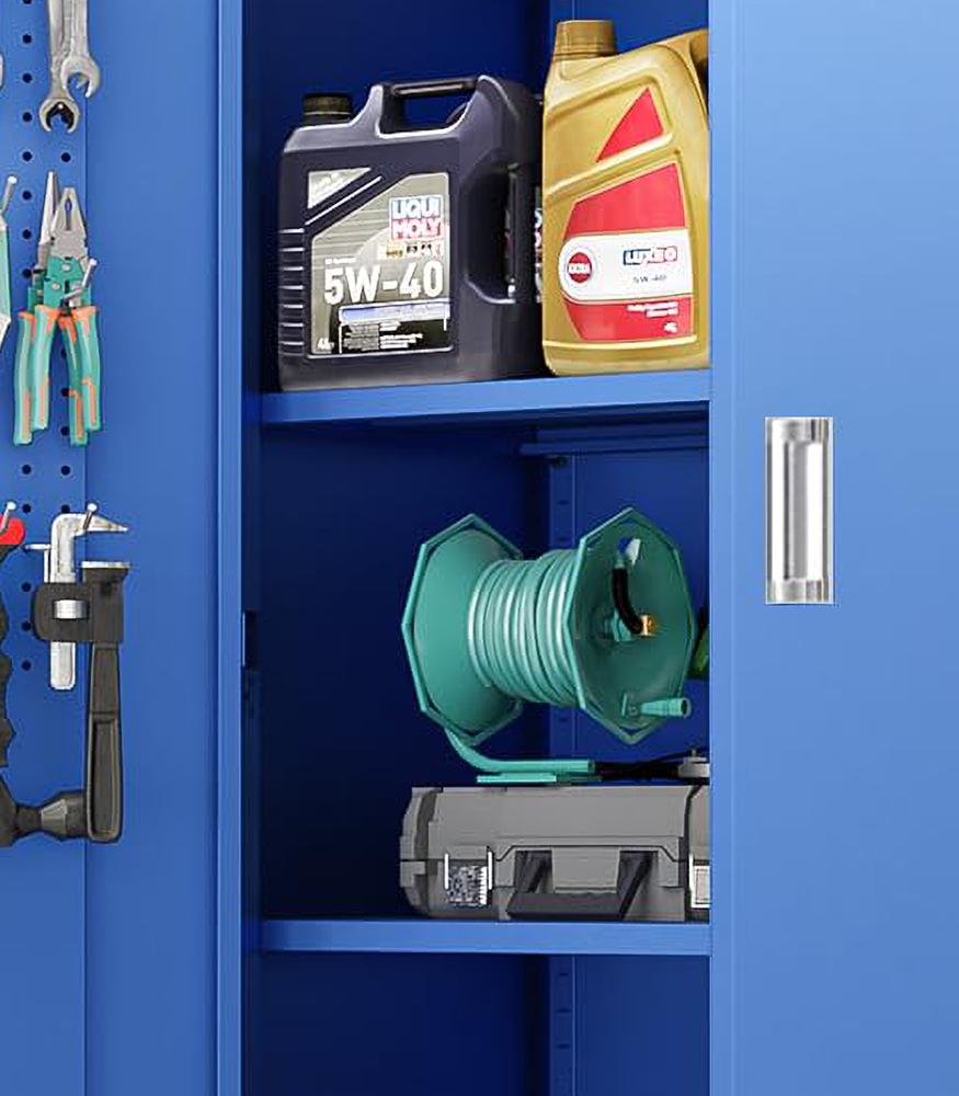 Amazon.com: VINGLI 72'' Tall Metal Garage Storage Cabinet with