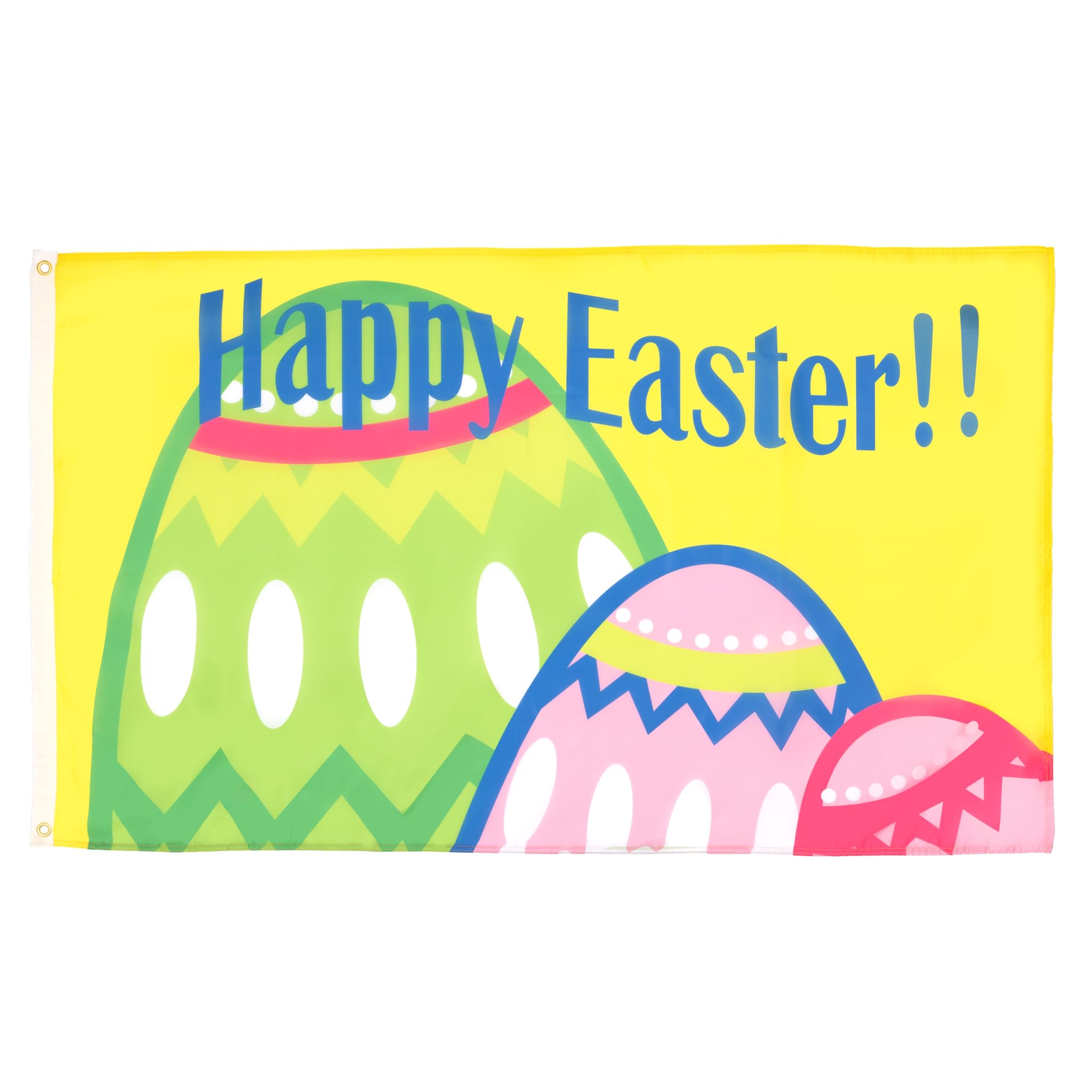 AZ FLAG - Happy Easter Flag - 2x3 Ft - 100D Polyester Happy Easter Banner with Two Metal Grommets - Fade Resistant - Vivid Colors - 2' x 3' Feet - 90x60 Cm