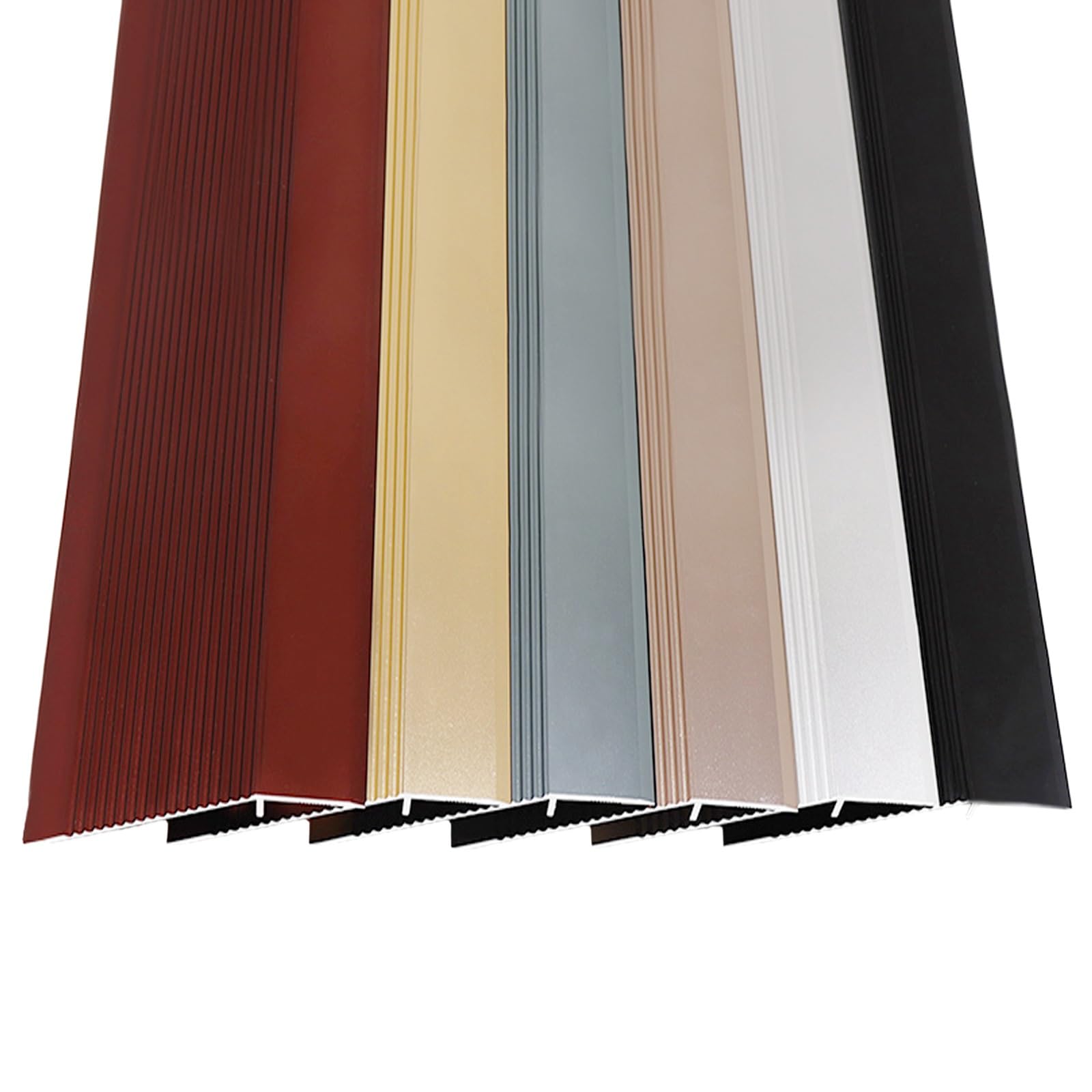 Listwa progowa, 10 cm, bardzo szeroka listwa przejściowa, aluminiowa rampa progowa do wewnątrz i na zewnątrz, antypoślizgowy reduktor drzwi, 80 cm samoprzylepne przejścia podłogowe