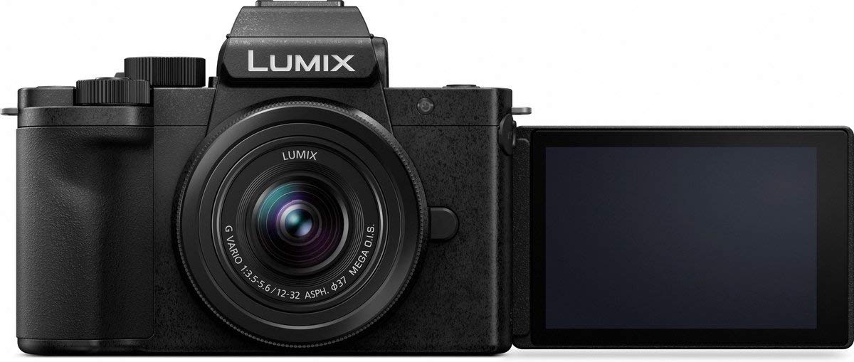 Panasonic Lumix DC-G100VEG-K DSLM Macchina Fotografica, Sensore CMOS 20.3MP, Video 4K, Hybrid IS a 5 Assi, Tecnologia OZO Audio Nokia, Modalità Video Selfie, Hand Grip/Treppiede, Nero