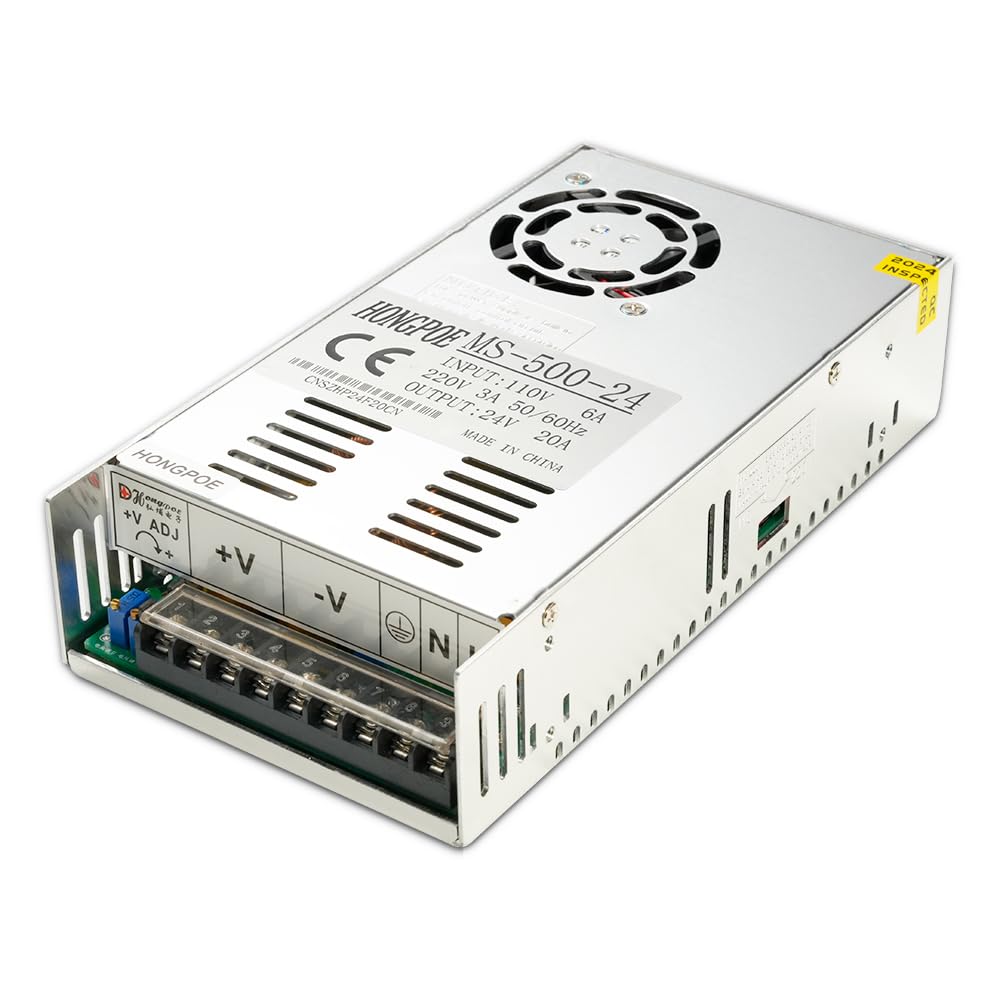 Fuente de alimentación 500V 0-60V 72V 85V 90V 100V 110V 150V 200V Fuente de alimentación ajustable LED industrial SMPS (MS-500-24)