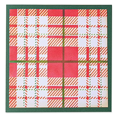 Sizzix Layered Stencils 4PK Tartan, One Size - Image 4