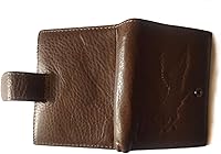 Vista 121 de Hombres Cool Eagle Wolf Caballo Totem Cuero Vaca Vertical Cartera Cremallera Multi-tarjeta Titular, Tótem de caballo, Minimalista