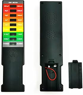 BGTSF Medidor EMF de Campo electromagnético, Detector de de Fantasmas, Detector de Campo magnético EMF portátil, medidor de Gauss de 8 LED Probador de Monitor radiactivo