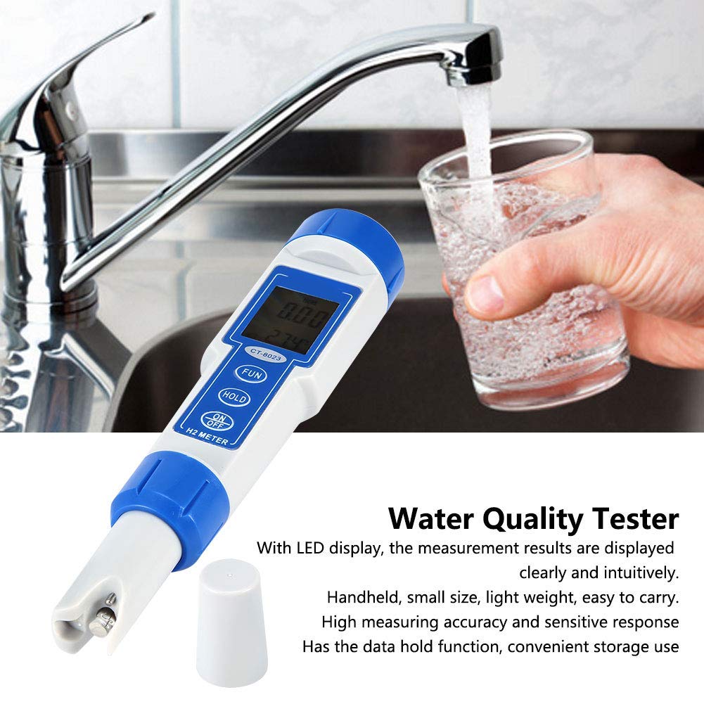 Tester jakości wody, miernik H2 HydrogenRich do testowania źródeł wody hydroponika akwariowa z dokładniejszymi obliczeniami