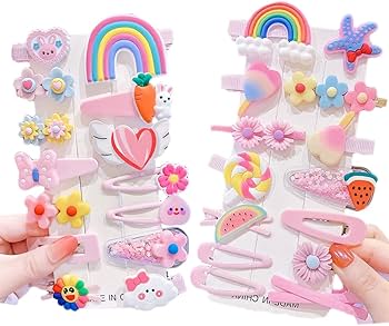 Amazon.co.jp: GOCROWEEN ヘアクリップ 子供 ヘアピン 女の子 28点豪華