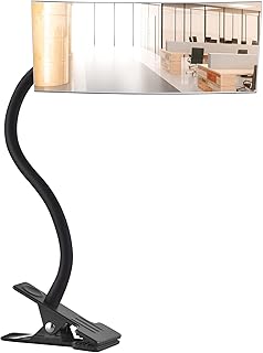 VOXITA Stroller Security Clip On Mirror (7-1/2"x3-1/2") Desk Mirror for Personal Safety Office Cubicle Computer Monitor Portable Rear View Convex Mirror