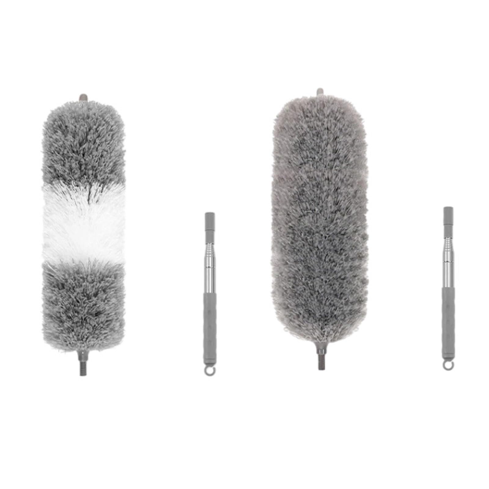 Duster Microfiber Feather Duster Extendable with Extra Long Pole Bendable Head Handle Dusters for Cleaning Ceiling Cars(Wg 140cm 2pcs)