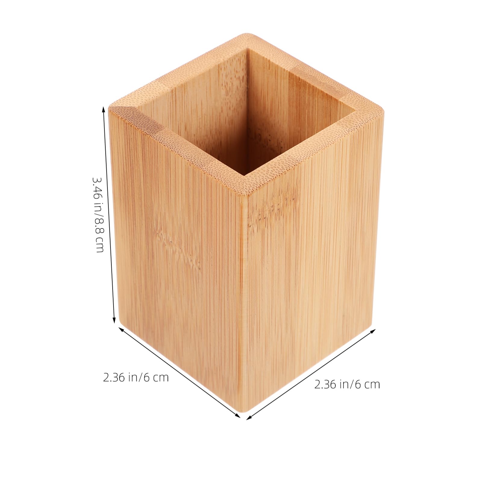 NUOBESTY 6stücke Teiliges Bamboo Pen Container Multifunktionaler Stifthalter Für Schreibtisch Zur Organisation Von Stiften Pinseln Und Kleinmaterialien Natürliche Bambusfarbe