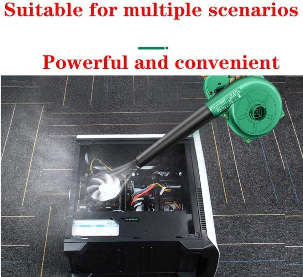 Cordless Leaf Blower Cordless Leaf Blower with High Power for Grass or Leaf Cleaning in Paddock Handheld Cordless Blower Green (Green)