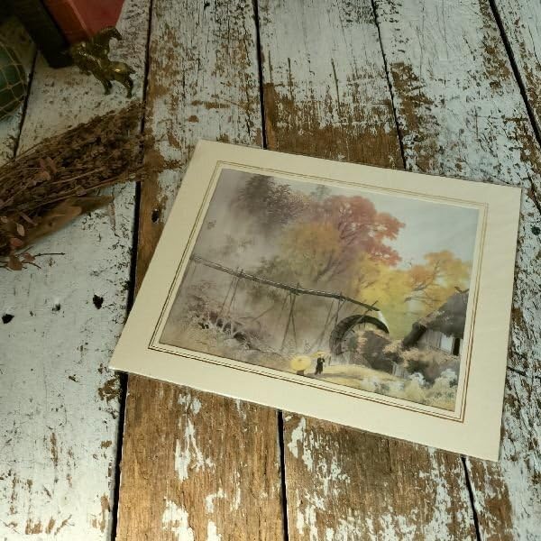 Amazon.co.jp: 川合玉堂展 限定200部 川合玉堂 彩雨 印刷 絵画