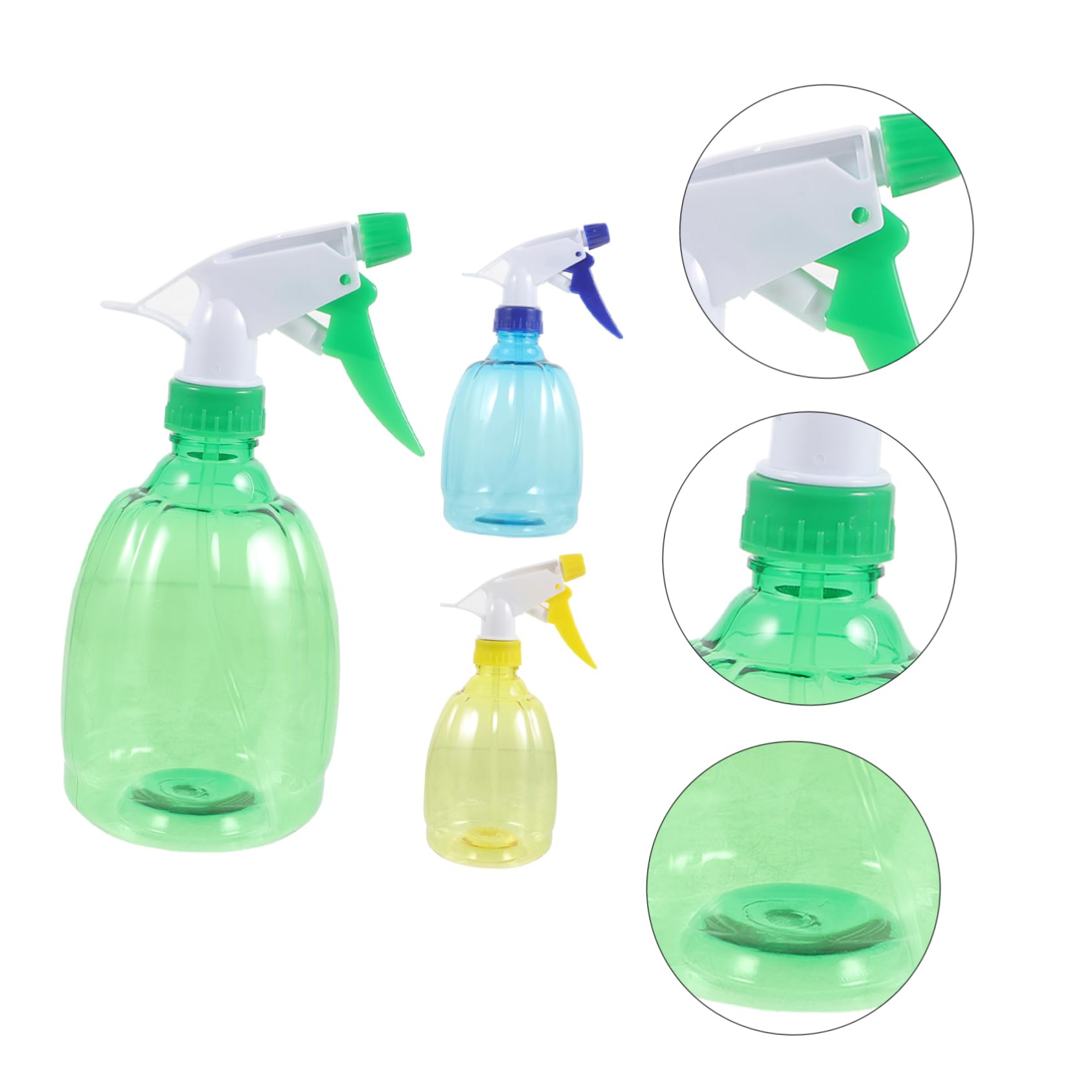 Yardwe Lot De 3 Vaporisateurs Réglables Pour Arrosoirs De Jardin Petits Pulvérisateurs Pressés À La Main Brume Fine Pour Plantes Dextérieur 3 Pièces X 3