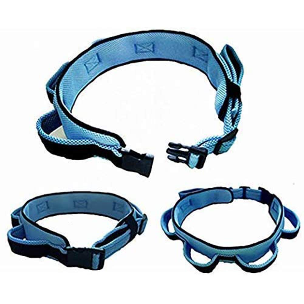 Desconocido Cinturón de Transferencia y Marcha para Caminar con Asas para el Cuidado del Paciente Eslinga de Transferencia de Asistente Seguro, Ancianos, Terapia Ocupacional y física (Azul)