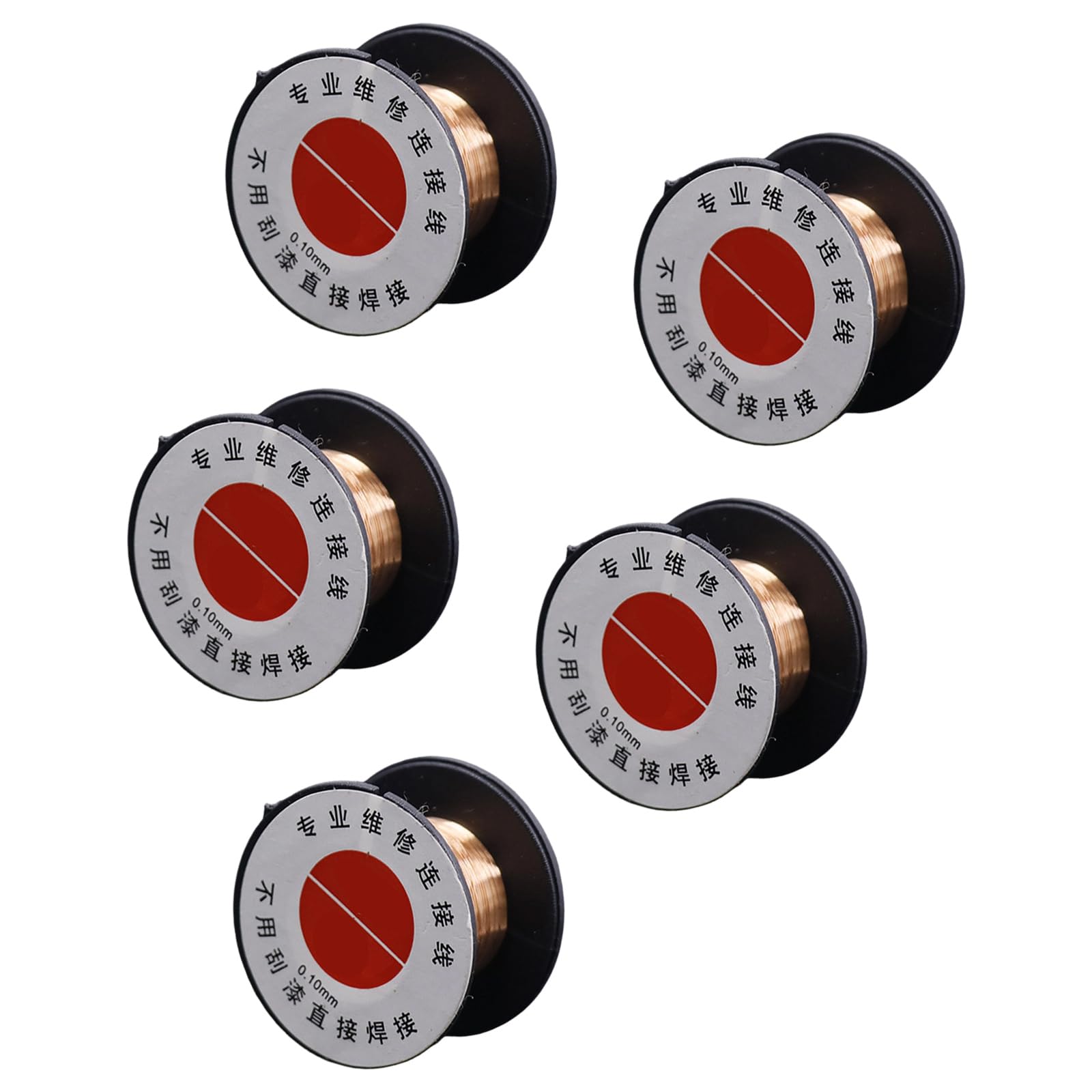 Sxrq Silver 5Pcs Plated Solder Wires Cord Reel For Pcb And Phone Repair Plated Copper Soldering Wire