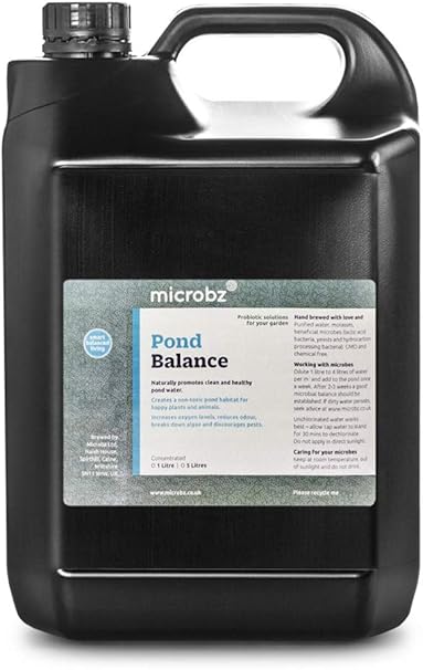 Image Microbz Pond Balance - 100% Natural Bio Live Cultures & Vital Minerals (5 Litre) Billions Of Beneficial Microbes, Decomposes Persistent Substances In Water, Reduce Nitrates And Increase Oxygen Levels. Image Microbz Pond Balance - 100% Natural Bio Live Cultures & Vital Minerals (5 Litre) Billions Of Beneficial Microbes, Decomposes Persistent Substances In Water, Reduce Nitrates And Increase Oxygen Levels.