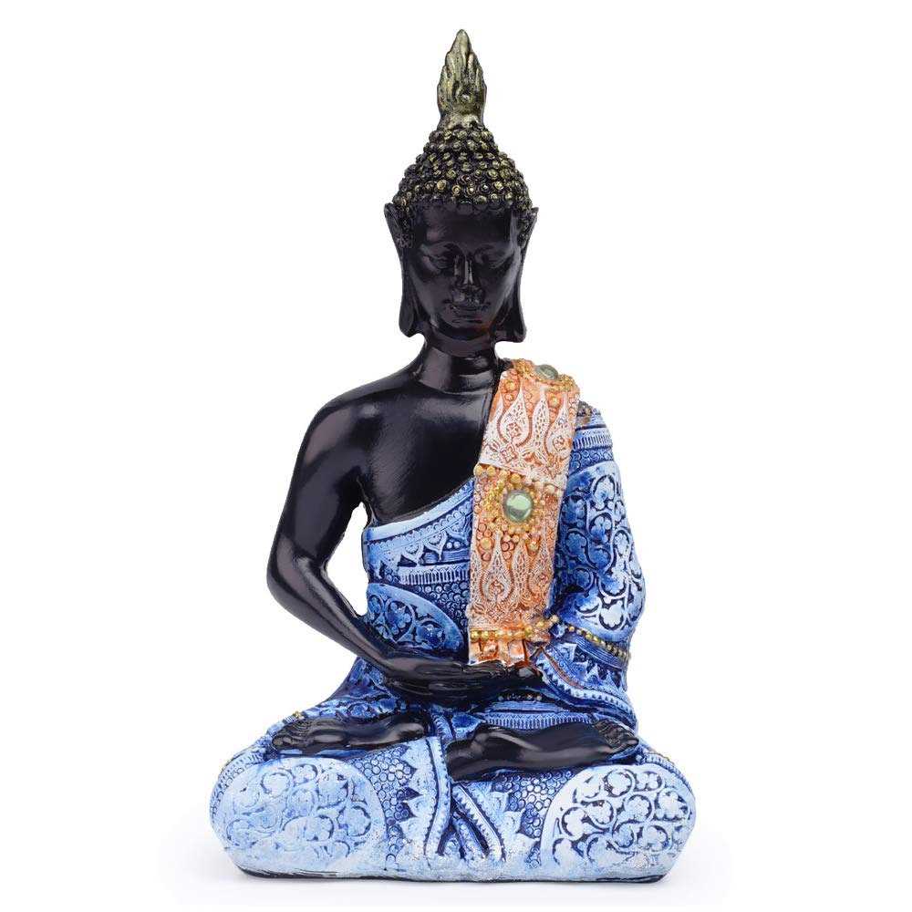 VOANZO Thai Buddha Meditating Peace Harmony Statue Home Décor
