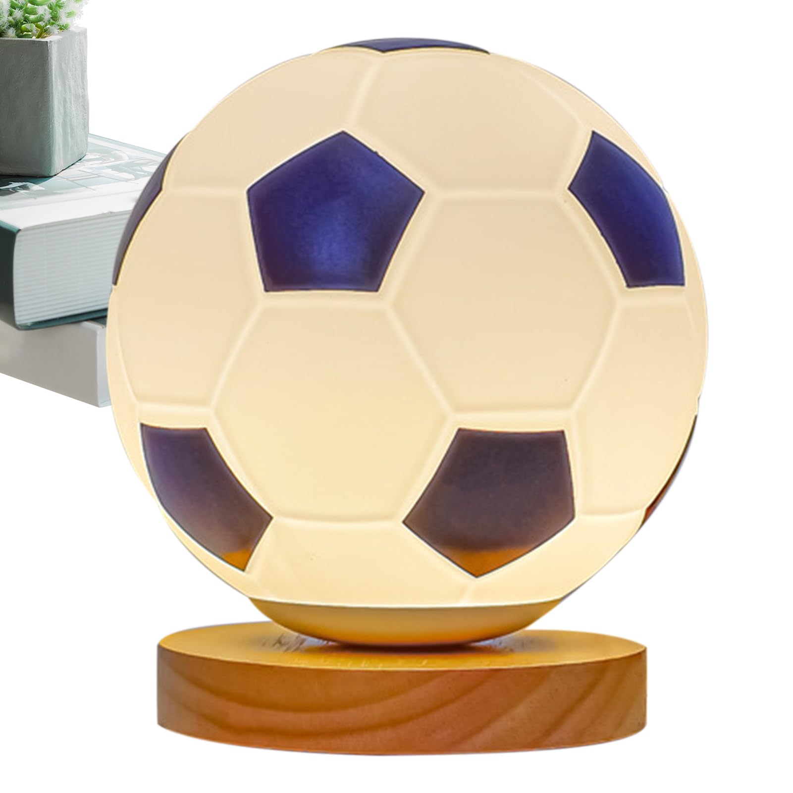 Luz nocturna de fútbol, luz de escritorio para mesita de , lámpara de | mesa LED, para dormitorio, sala de estar, habitación de los niños, mesita de
