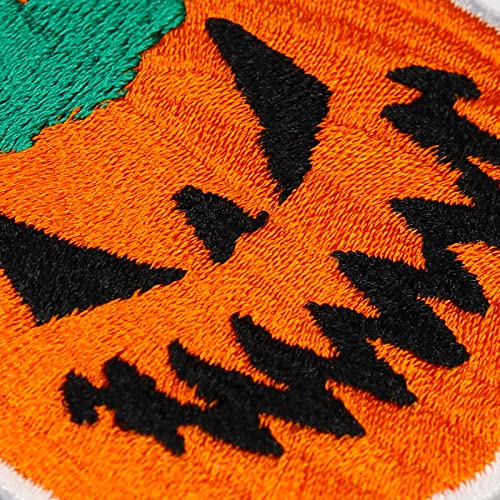 Halloween Patch, Pumpkin Patch, Scary Funny Pumpkin Sticker For Sewing/Ironing, Appliqué Jeans Patches, Iron-On Patches For All Fabrics, Fabric Appliqué, 50 X 50 Mm #TOP5