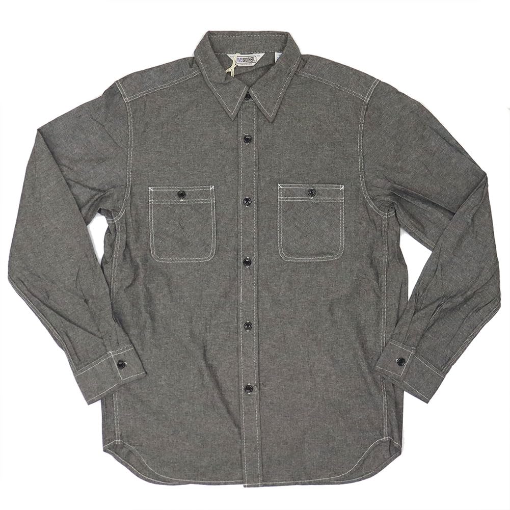 Amazon | [ファイブブラザー] 152464S シャンブレー ワークシャツ