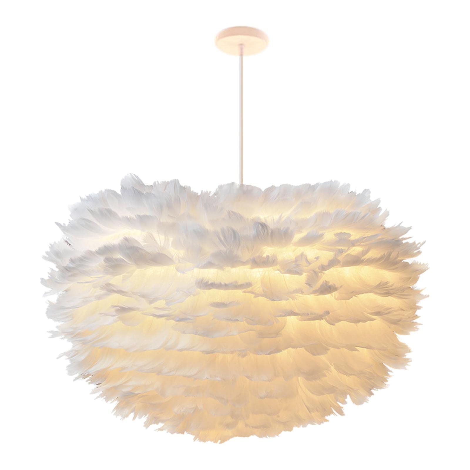 Novelty Feather Pendant Ceiling Light LED Hanging Lamp Minimalist DIY Decor 30cm1 Piece Pendant Light|Chandeliers & Ceiling Fixtures| Lamps, Lighting & Ceiling Fans |Home & Garden