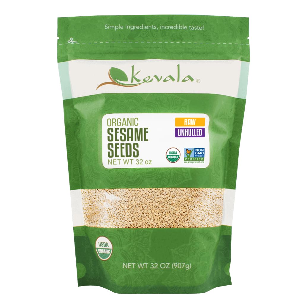Kevala - Organic Raw Sesame Seeds 32 Oz.