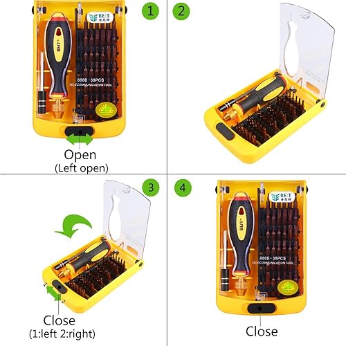 Miniatura 5 de BST-888B Juego de destornilladores magnéticos fuertes de precisión para reparación de computadoras portátiles- LEAN ON US