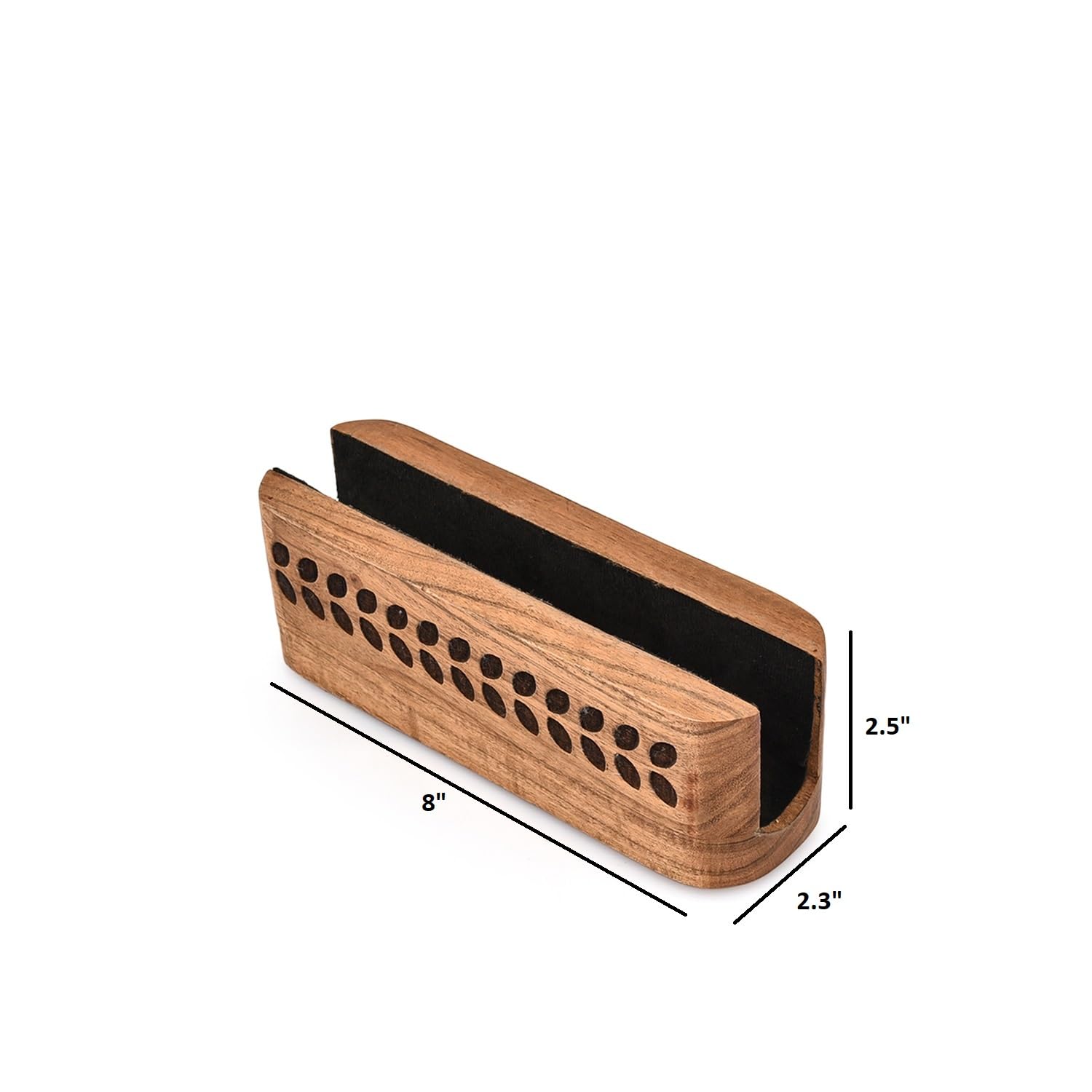 Supporto verticale in legno di acacia naturale per laptop e tablet, elegante organizer da scrivania per Apple, Microsoft, dispositivi di gioco (20,3 x 5,8 x 6,3 cm)