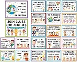 21PCS Anti Bullying Posters for Classroom Anti Bully Awareness Education Bulletin Board Stop Bullying Kindness Poster Decorations for Elementary Middle High School Office Home Wall Door Supply