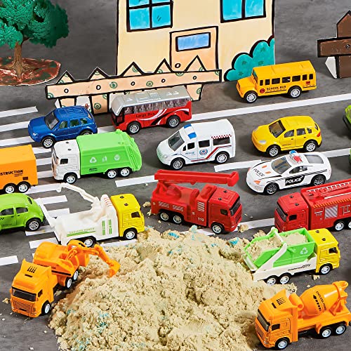 JOYIN 20PCS Die Cast Pull Back Cars, Metal Toy Cars, Car Toys Bulk, Vehicle Set for Kids, Kids Party Favors, Cake Toppers, Stocking Stuffers, Race Cars Toys for Boys - image 7