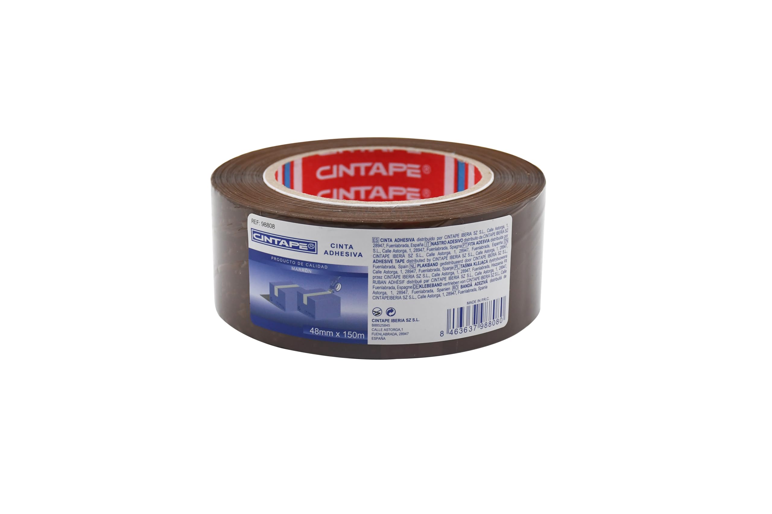 Cinta para Embalar Precinto Marron 48mm×150m Paquete 36 Rollos Cinta de Embalaje extra Fuerte Cintas adhesivas para cajas
