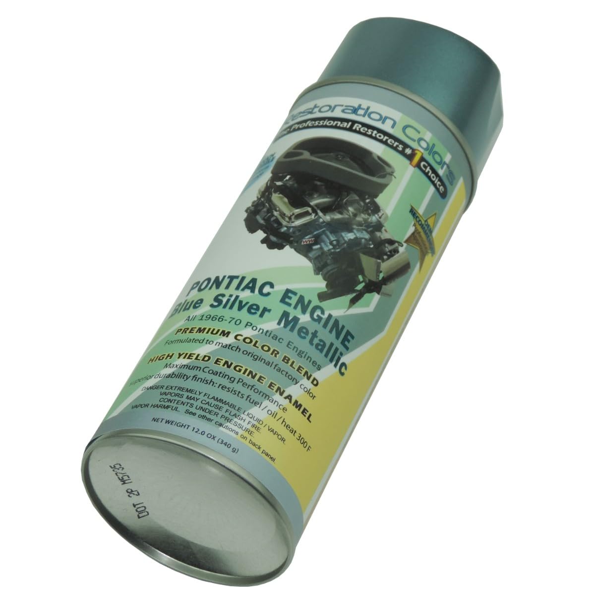 Inline Tube Replacement for 1966-70 Pontiac all V8 Engine Metallic Blue Paint 1pc