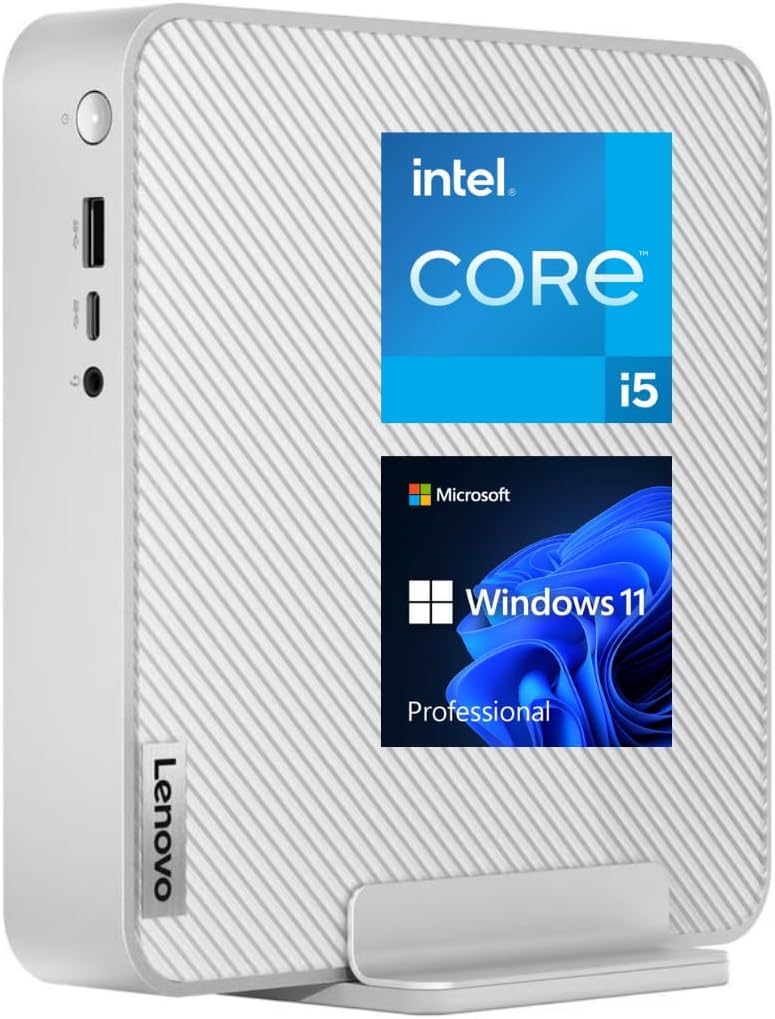 Lenovo IdeaCentre Business Mini Desktop, 13th Gen Intel i5-13500H, 16GB RAM, 512GB PCIe M.2 SSD, RJ-45, HDMI, Wi-Fi 6, Bluetooth, Windows 11 Pro, Grey