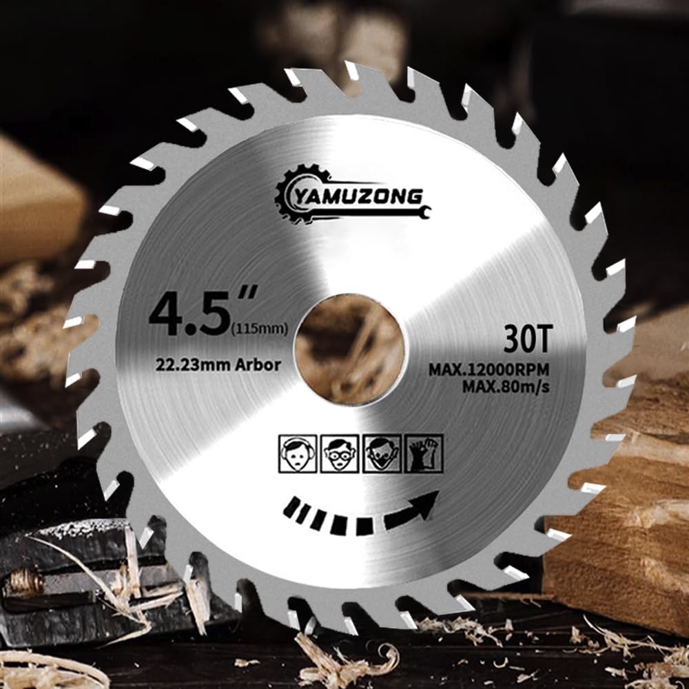 4.5" Angle Grinder Circular Saw Blade 30 Teeth Woodworking Saws Blade Carbide Saw Blade Saw blade for angle grinder 115mm for wood cutting - Image 3