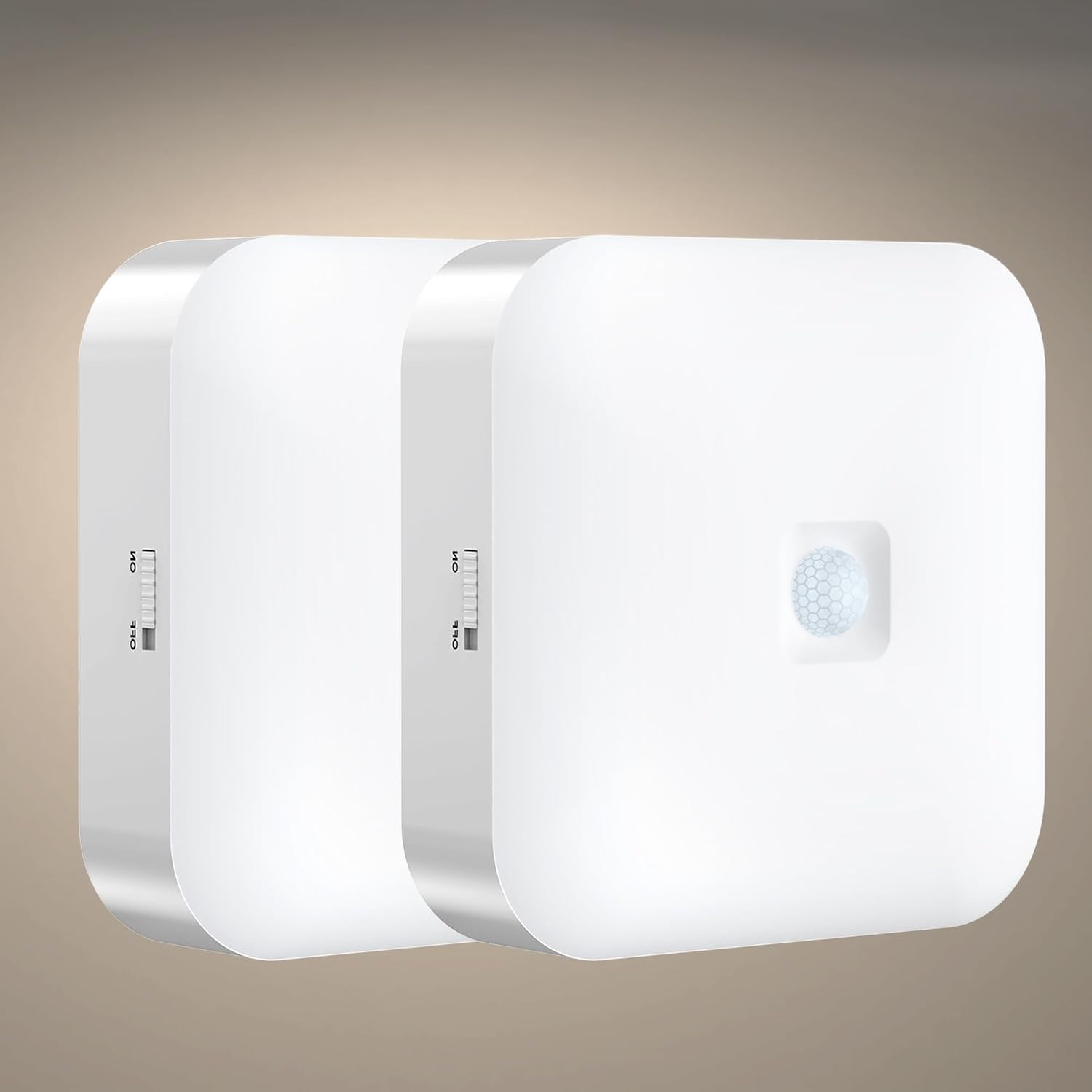 Yunaking 2 Pack Rechargeable Ceiling Light with Motion Sensor: Battery Operated LED Closet Light with Remote & Timing - Wireless Dimmable Magnetic Mount Shower Lamp for Bathroom/Stairs/Garage/Hallway