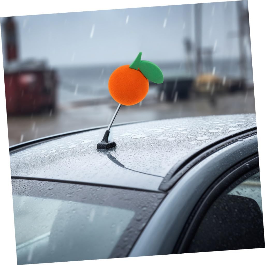 2pcs Automotive Antenna Decoration Car Antenna Toppers Bullet Balls Easy Install Eva Material